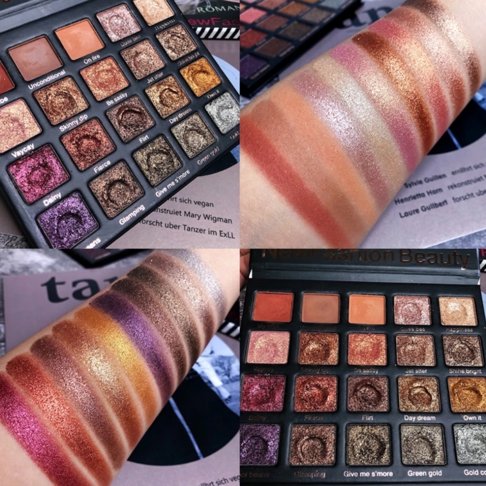 Very pigmented eyeshadow 24 colorsPalette  Glitter